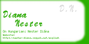 diana nester business card